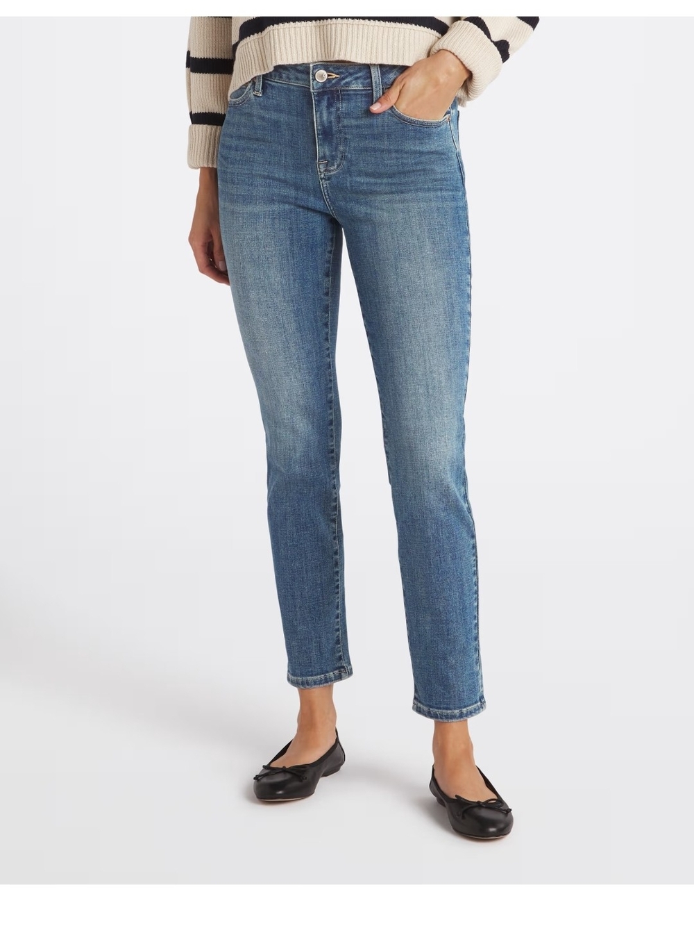 Cosmic Blue Love Ayala Relaxed Skinny High-Rise Women’s Jeans - Medium Blue